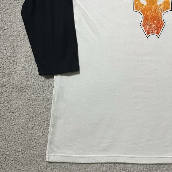 Under Armour Project Rock Shirt Mens L Raglan Baseball Iron Paradise 3/4 Sleeve - Picture 8 of 12